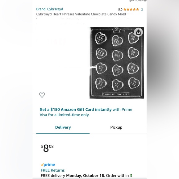 NEW set of 3 chocolate lollipops molds: soccer balls & heart shapes with sticks - Picture 5 of 12